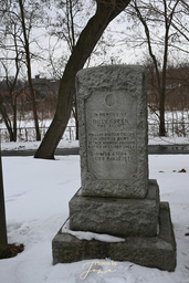 Billy Green Memorial Stone - west side